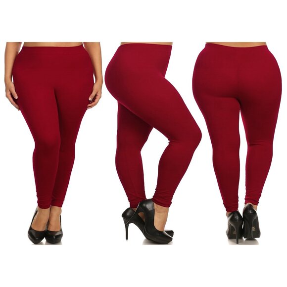 Women's Casual Ultra-Soft Cozy Comfy High-Waisted Athletic Active Yoga Leggings - Picture 6 of 16